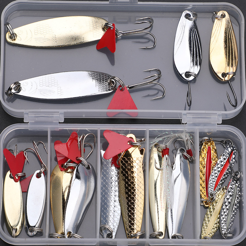 Fishing Lure Spinnerbait - Zestaw Przynęt Wędkarskich 16 Sztuk, Przynęty