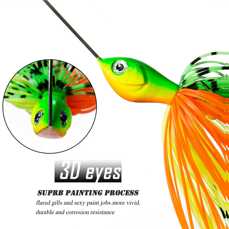 SUNMILE Fishing Buzzbait Spinn – Fishing Lure Spinnerbait recenzja i cena