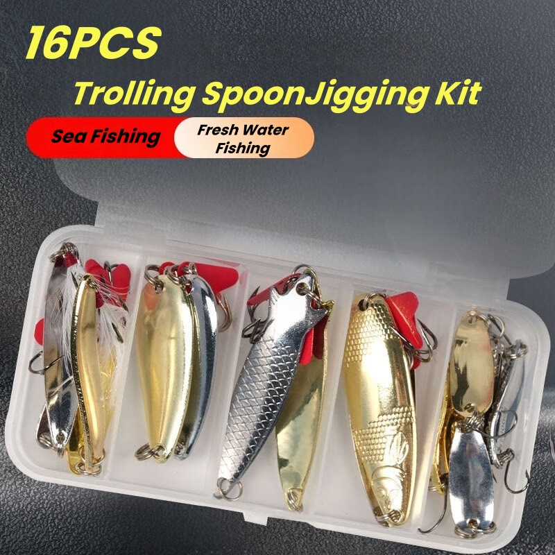 Zestaw Przynęt Wędkarskich 16  – Fishing Lure Spinnerbait recenzja i cena