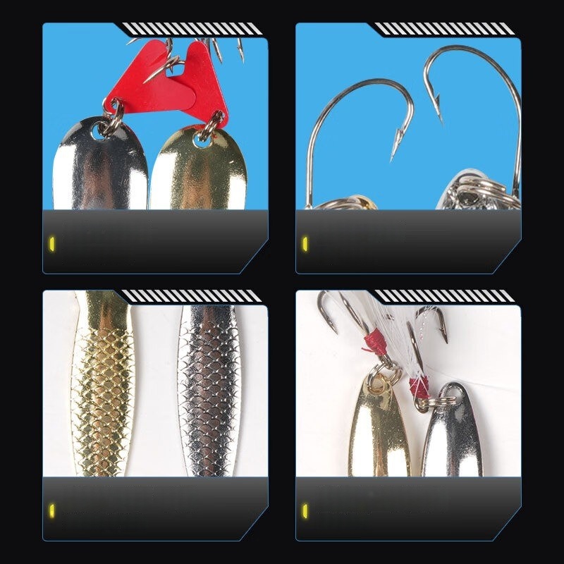 Zestaw Przynęt Wędkarskich 16  – Fishing Lure Spinnerbait recenzja i cena