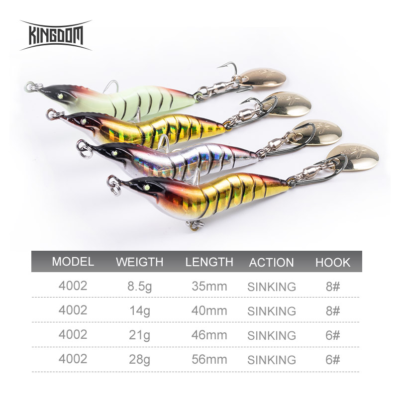 KINGDOM Przynęta na krewetki z – Fishing Lure Blade Bait recenzja i cena