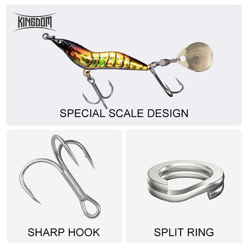 KINGDOM Przynęta na krewetki z – Fishing Lure Blade Bait recenzja i cena