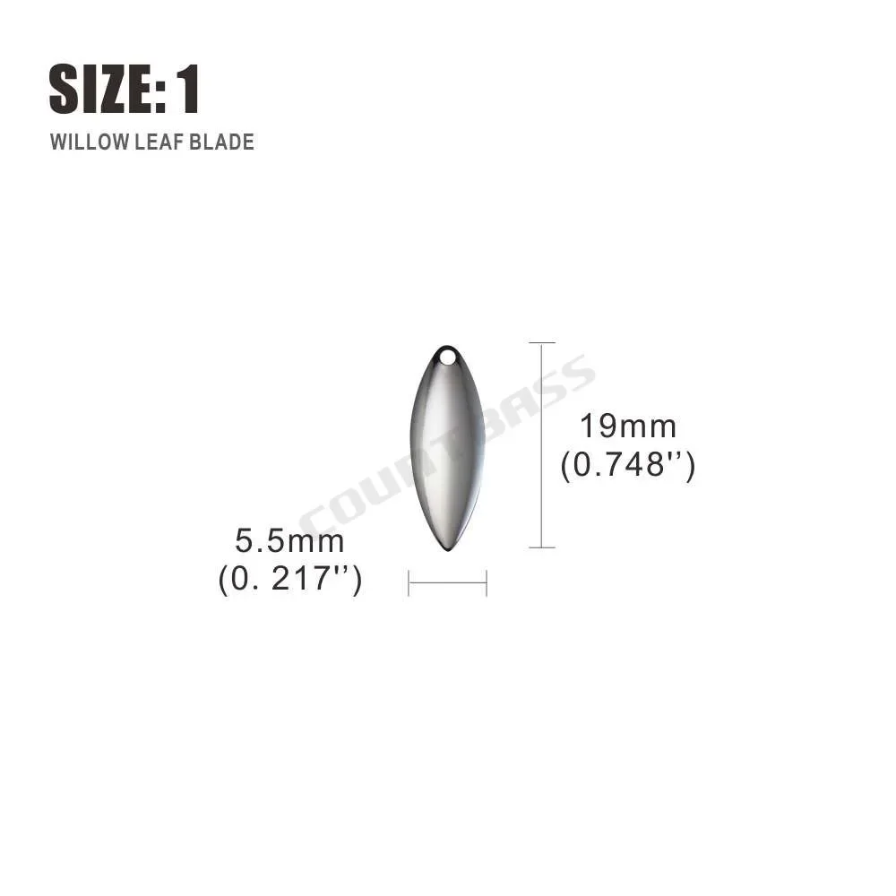 Countbass 50 sztuk rozmiar 1-6 – Fishing Lure Spinner recenzja i cena
